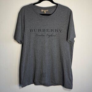 Burberry Logo Print Scoop Neck